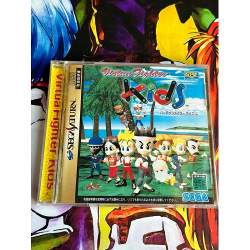 Jaquette jeu Virtua Fighter Kids - Saturn - Version Japonaise