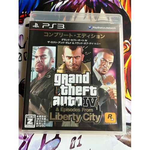 Jaquette jeu Grand Theft Auto IV & Episodes From Liberty City - PS3 - Version Japonaise