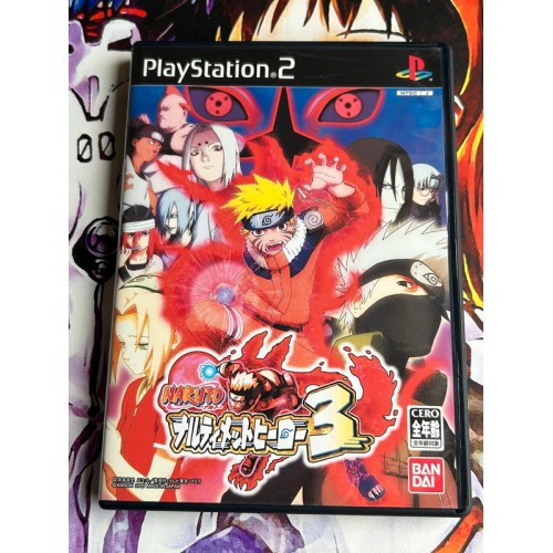 Jaquette jeu Naruto : Ultimate Ninja 3 - PS2 - Version Japonaise
