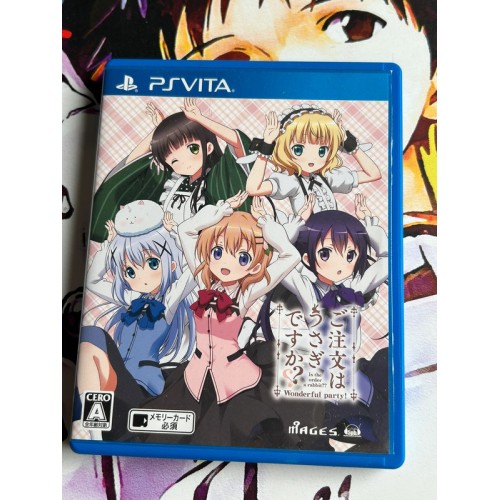 Jaquette jeu Gochuumon wa Usagi Desu Ka?? Wonderful party! - PS Vita - Version Japonaise