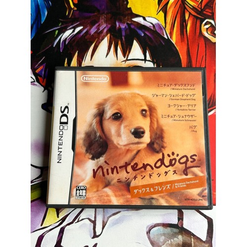 Jaquette jeu Nintendogs - Dachs & Friends - DS - Version Japonaise