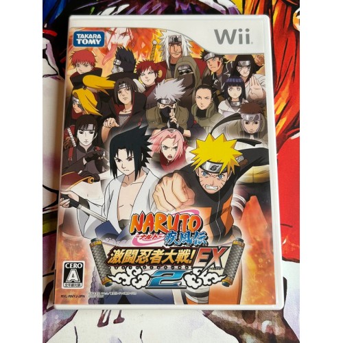 Jaquette jeu Naruto Shippuden - Gekitou Ninja Taisen! EX2 - Wii - Version Japonaise