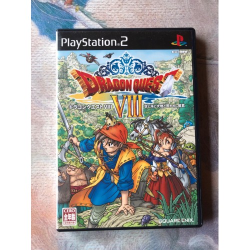 Jaquette jeu Dragon Quest VIII 8 - PS2 - Version Japonaise