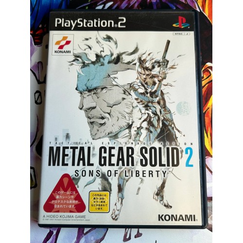 Jaquette jeu Metal Gear Solid 2 - Sons of Liberty - PS2 - Version Japonaise