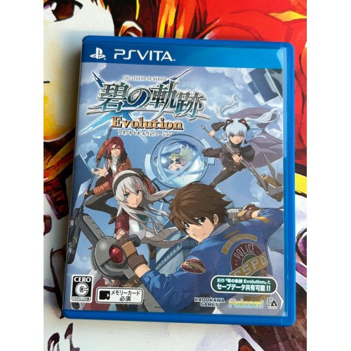 Jaquette jeu Eiyuu Densetsu Ao no Kiseki Evolution - Trails - PS Vita - Version Japonaise