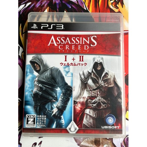 Jaquette jeu Assassin's Creed I+II Welcome Pack - PS3 - Version Japonaise
