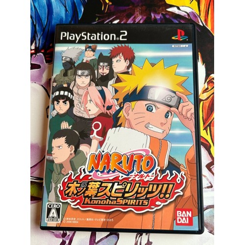 Jaquette jeu Naruto Konoha Spirits / Naruto Uzumaki Chronicles 2 - PS2 - Version Japonaise