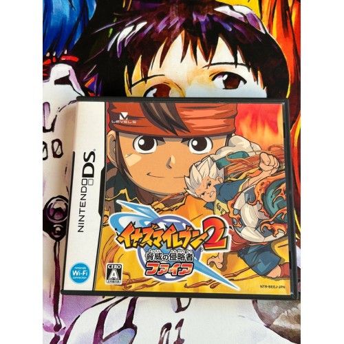 Jaquette jeu Inazuma Eleven 2 - Kyoui no Shinryakusha - Fire - DS - Version Japonaise