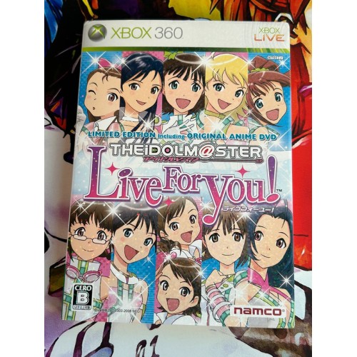 Jaquette jeu The Idolmaster : Live for You! Edition Limitée - Xbox 360 - Version Japonaise