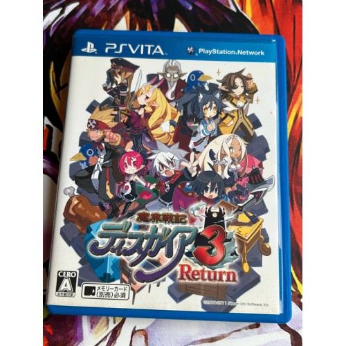 Jaquette jeu Makai Senki Disgaea 3 Return - PS Vita - Version Japonaise