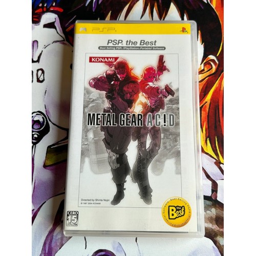 Jaquette jeu Metal Gear Acid - The Best - Jaquette reversible - PSP - Version Japonaise