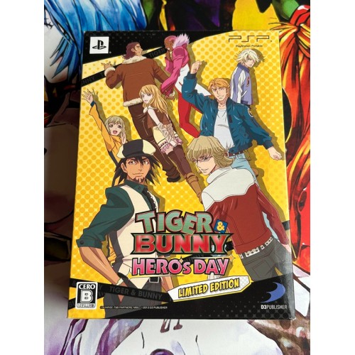 Jaquette jeu Tiger & Bunny : Hero's Day Edition Limitée - PSP - Version Japonaise