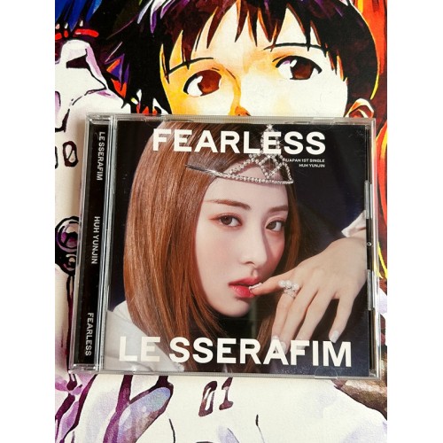 Jaquette Fearless Edition Limitée Huh Yunjin Le Sserafim - CD - Version Japonaise