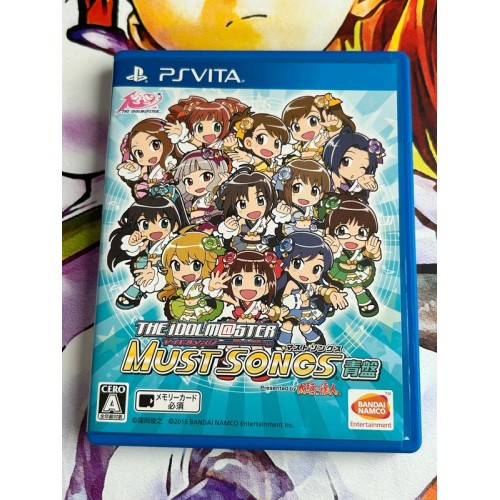 Jaquette jeu The Idolmaster Must Songs Blue Board - PS Vita - Version Japonaise