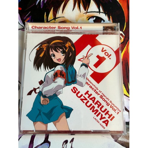 Jaquette The Melancholy of Haruhi Suzumiya Character Song Vol.1 - CD - Version Japonaise