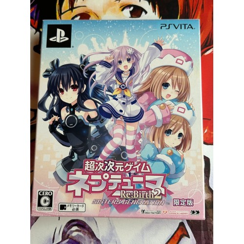 Jaquette jeu Chou Jijigen Game Neptune Re: Birth 2 Sisters Generation Neptunia Edition Limitée - PS Vita - Version Japonaise