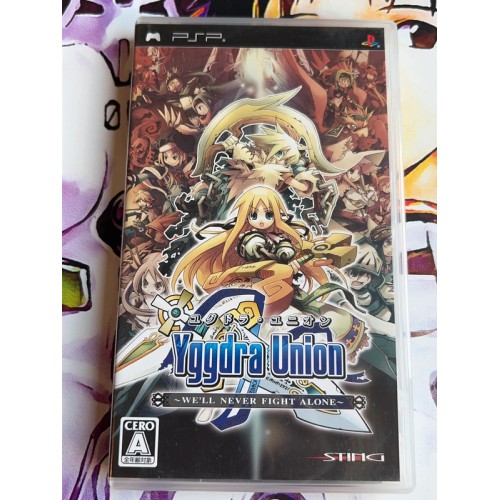 Jaquette jeu Yggdra Union - We'll Never Fight Alone - PSP - Version Japonaise