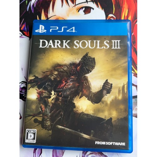 Jaquette jeu Dark Souls Ⅲ / 3 - PS4 - Version Japonaise