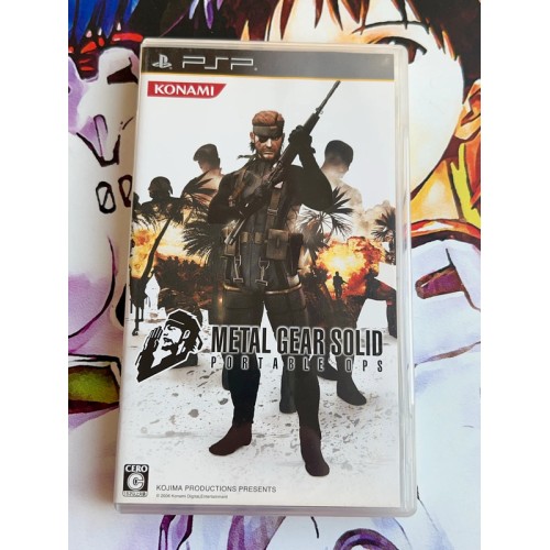 Jaquette jeu Metal Gear Solid : Portable Ops - PSP - Version Japonaise