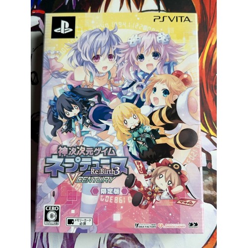 Jaquette jeu Shin Jijigen Game Neptune Re Birth 3 V Century Edition Limitée - PS Vita - Version Japonaise