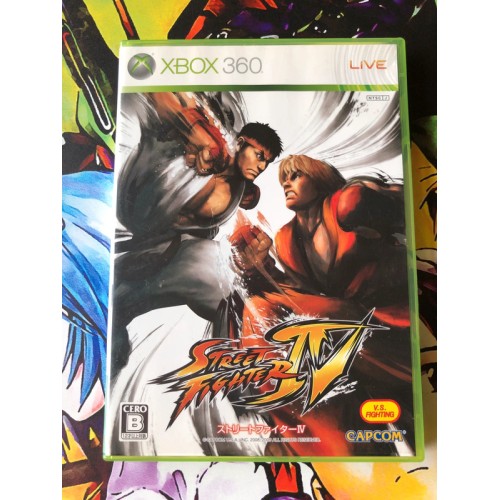 Jaquette jeu Street Fighter IV - Xbox 360 - Version Japonaise