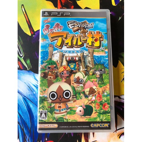 Jaquette jeu Monster Hunter Nikki Pokapoka Airu Mura - PSP - Version Japonaise