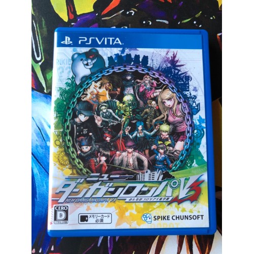Jaquette jeu New Danganronpa V3 Minna no Koroshiai Shin Gakki - PS Vita - Version Japonaise