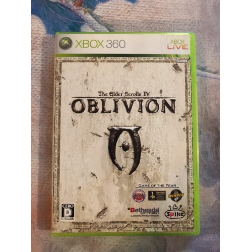 Jaquette jeu The Elder Scrolls IV: Oblivion - Xbox 360 - Version Japonaise