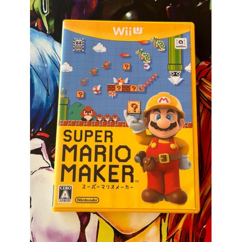 Jaquette jeu Super Mario Maker - Wii U - Version Japonaise Jaquette jeu Super Mario Maker - Wii U - Version Japonaise