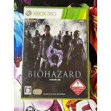 Jaquette jeu BioHazard 6 / Resident Evil 6 - Xbox 360 - Version Japonaise